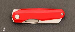 Couteau  "  Vero Engineering Neuron Red G10 Hand Satin "