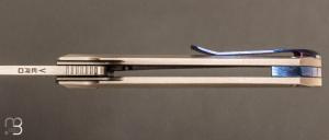 Couteau  "  Vero Impulse Frame - Lock 200/250  " par VERO ENGINEERING - Titane et M390