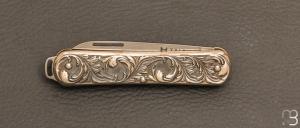    Couteau " Vulpis " de poche Fox - Argent et lame en M390 - Ed limitée 300 exemplaires