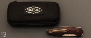   Couteau  "  Xylo "  Bois de fer titane et RWL-34 par Thierry Savidan