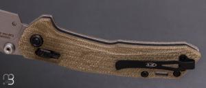   Couteau " ZT.0203GRM390 Duralock " par ZERO TOLERANCE - M390 et micarta