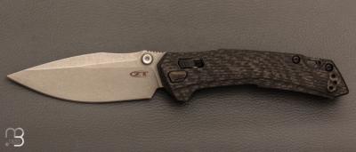   Couteau " ZT0203CF " par ZERO TOLERANCE - Fibre de carbone et lame en M390