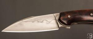  Couteau " custom " pliant de David Lespect - Ironwood et C105