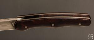  Couteau " custom " pliant de David Lespect - Ironwood et C105