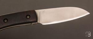 Couteau " custom " pliant de David Lespect - Bois de fer d'Arizona et RWL-34