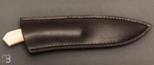 Couteau droit semi intégral " 1820 Berthier " par Anthony Brochier 