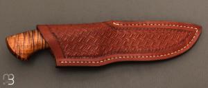  Couteau  "  fixe " custom par Ben Breda - Koa ondé