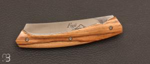 Couteau de poche le Fuji liner lock par la Coutellerie Teymen - Olivier