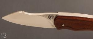    Couteau " lock-back " custom par Silas Coutellerie - Micarta et N690Co