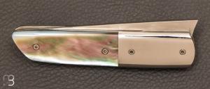 Couteau " custom " par Claudio Riboni - Nacre et ATS-34