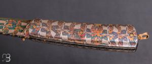   Couteau " pièce unique "  par Johan Gustafsson - Damas mosaïque