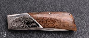  Couteau " Brame du cerf " par Charles Roulin