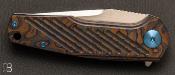 Couteau "Timascus" tactique custom par Jim Burke