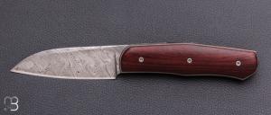    Couteau pliant " pièce unique " de David Lespect – Aloha et Damasteel
