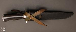" Dague de chasse " par Jacques Mongin - Année de fabrication 1990