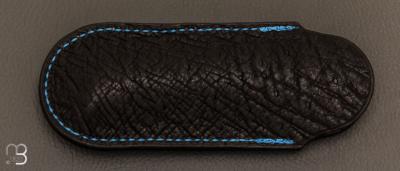 Fourreau En Cuir De Vache Fait Main - Pour Couteau Fixe Ou Pliant - Boucle Ceinture, Couleur Marron