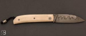   Couteau " Gentleman " Elforyn et lame en C130 de Garaboux Jean Philippe - Les couteaux de Pi