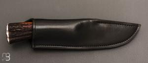   Couteau " Hunter " fixe de Scott Gallagher - Cerf sambar et 80CrV2