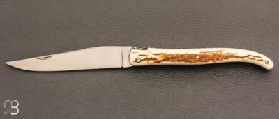   Couteau "Laguiole 12 CM" de Jérôme Lamic - Ivoire de mammouth et 14C28N