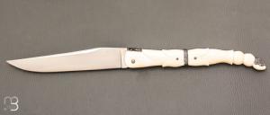  Couteau " Laguiole 18 CM Queue de Scorpion " de Jrme Lamic - ivoire de phacochre et RWL34