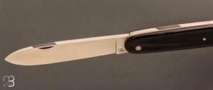    Navette de collection par Adrien Vautrin - Acier inoxydable 14c28N et corne de buffle