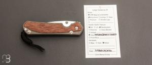   "Sebenza 31 Large Natural Micarta inlay" L31-1212 de Chris Reeve
