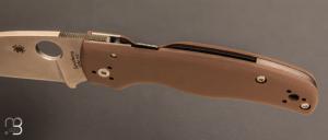 Couteau  "  Shaman " G10 MARRON SPRINT RUN 2023 par Spyderco - C229GPBN15V
