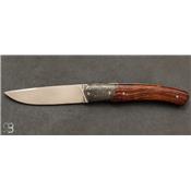 Couteau de poche Le 1820 en bois de fer et RWL34 par Joël Grandjean