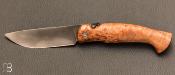 Couteau de poche Piémontais en genévrier par Mickael Moing