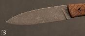 Couteau le Névé - G10 brun texturé - Lame N690 par Tim Bernard