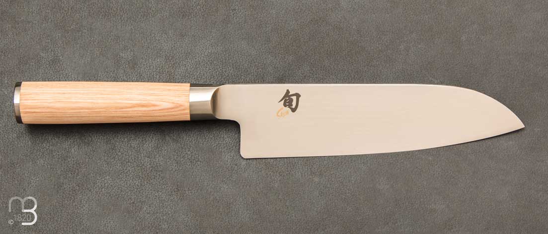 Couteau Japonais de cuisine KAI Shun Classic White santoku 180 mm - DM.0702W