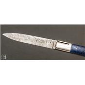 Couteau de poche Vercors de collection Loupe de frêne teinté et stabilisée