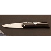 Couteau de poche Affutiot 12 cm Corne noire par J. Mongin