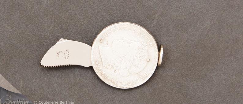 Couteau à pipe Franc suisse Argent