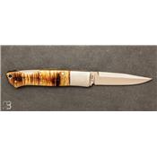 Sheep horn SF pocket knife by Jess Horn