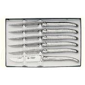 Coffret 6 couteaux de table Laguiole inox 23cm REF HB_2680