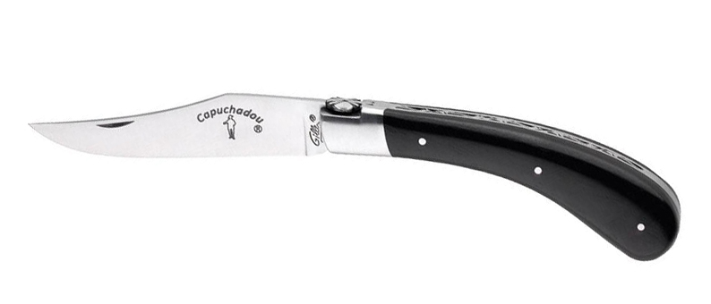Couteau de poche pliant Capuchadou 12cm Ebène