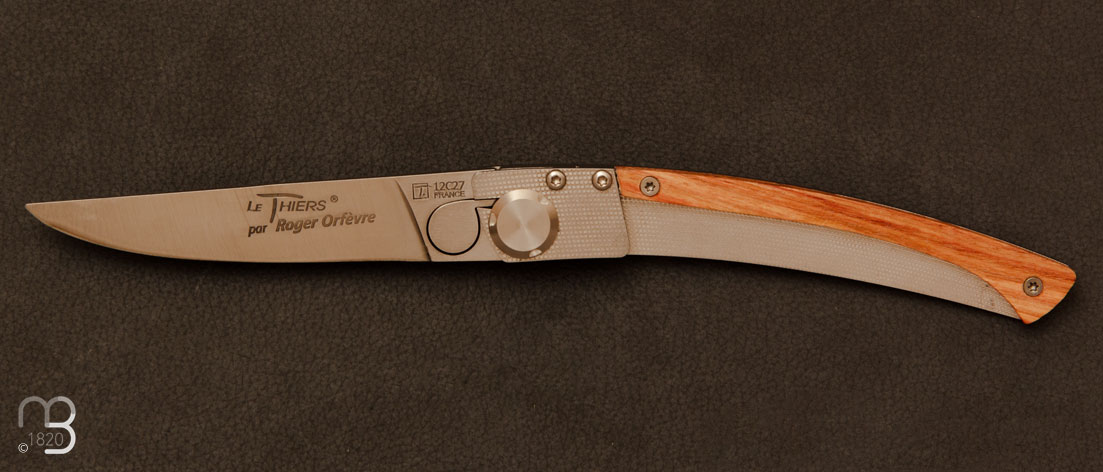 Couteau Thiers K-LOCK Roger Orfèvre - Bois de rose