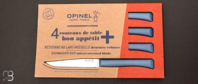 Set of 4 Opinel table knives Bon Appétit + navy