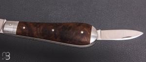 "Canif 2 pièces" custom de Jean Baptiste Leveque - Noyer du Caucase et RWL34