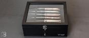   Coffret bois pour 10 couteaux de collection par Laguiole en Aubrac
