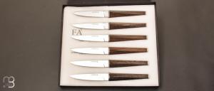 Coffret de 6 couteaux de table FA7 par Christian Ghion