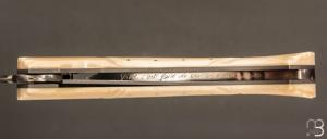   Couteau " 1515 Inuit " de poche par Manu Laplace - Os de renne et Damas