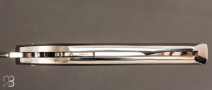   Couteau " 1820 Berthier " interframe par Charles Bennica - Nacre noire et Damasteel