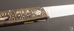   Couteau " 450# " par Des Horn - Fatcarbon "Unigold" et Nitrobe 77