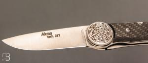 Couteau " Akma Tech n°77" linerlock par Florinox - Fibre de carbone