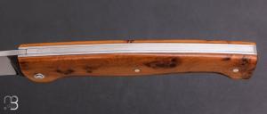  Couteau "Aquitain N°8/100 " par Laurent Gaillard - Genévrier et lame en XC75