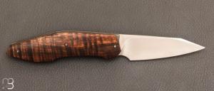 Couteau  "  Axys " custom par Thierry Savidan - Koa ondé et RWL-34