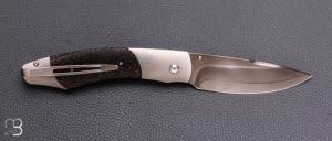    Couteau  pliant B12- TBPB 190/500 par William Henry - Palmier et ZDP-189