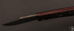  Couteau  "  Bad Guy " custom par Franck Souville - G10 et damas